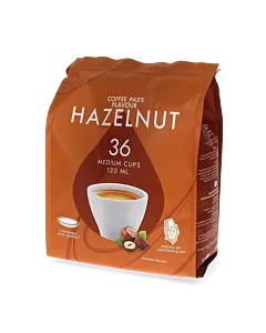 Kaffekapslen Hazelnut 36 package and pods for Senseo
