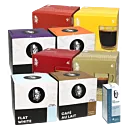Bundle with 8 packages of coffee for Dolce Gusto and a package of descaling