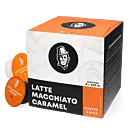 Kaffekapslen Latte Macchiato Caramel package and capsule for Dolce Gusto
