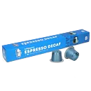 Kaffekapslen Espresso Decaf Premium package and pod for Nespresso
