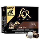 L'OR Forza 40 package and pod for Nespresso
