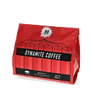 Kaffekapslen Dynamite Coffee package and pods for Senseo
